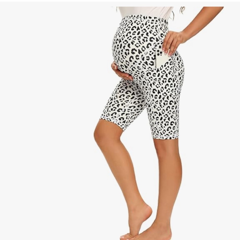 Leopard print maternity biker shorts
NWOT
Washed but never worn